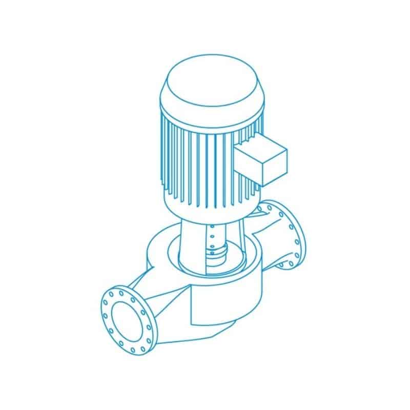 Bombas y Sistemas - Armstrong 4360 Vertical In Line Single Pumps Dibujo | Soluciones Hidrónicas de Bombeo